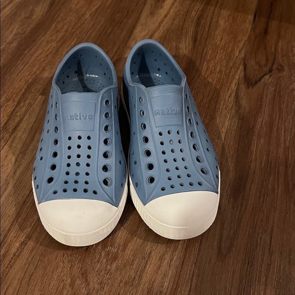 Native Slate Blue Perforated Slip-Ons